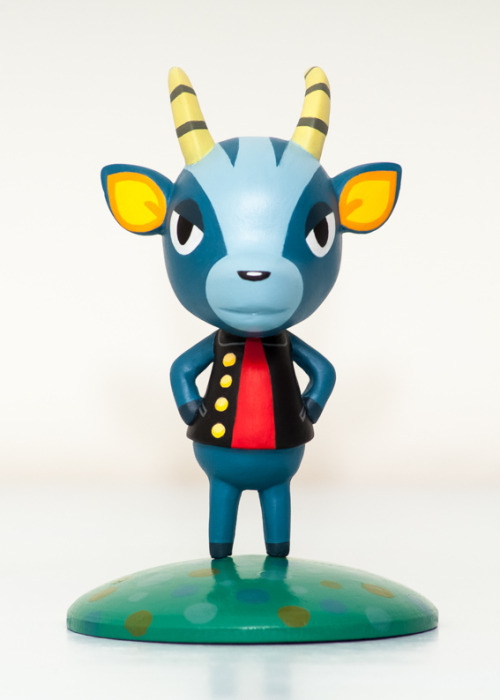 princessvonsweets:  ladyjoyceley:  Animal Crossing sculptures made by mePhotographed by my father They are handmade, no molds were used. They are made of Super Sculpey Firm and Apoxie sculpt over a wire armature and painted with acrylics. The base is