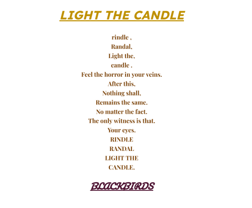 LIGHT THE CANDLE 