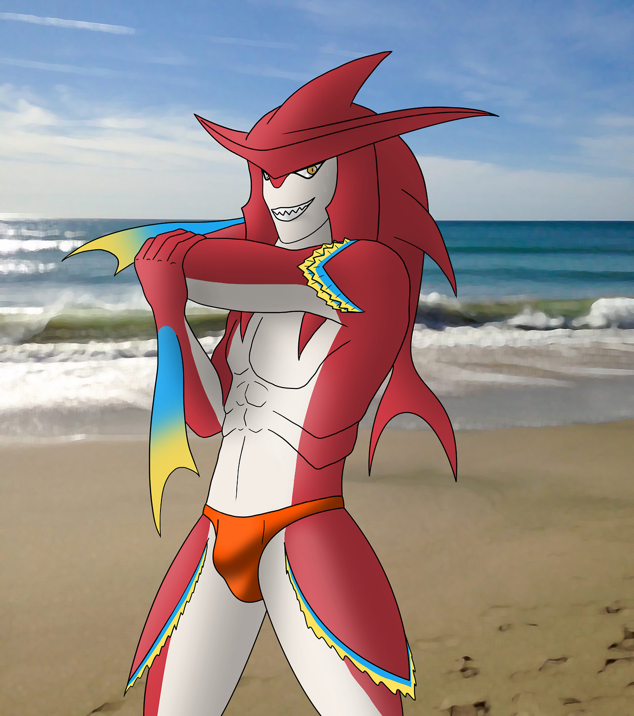 “This beach is simply amazing, we should have ourselves a good swim!”(Psst..there’s