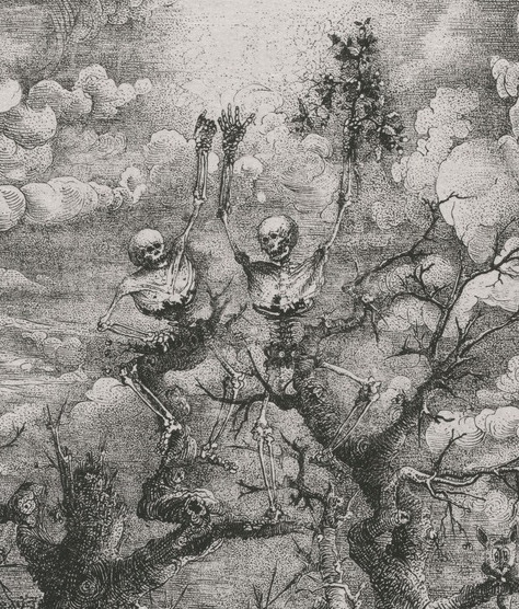 lucysskeleton:Rodolphe Bresdin, La Comédie de la Mort (The Comedy of Death), 1854Source