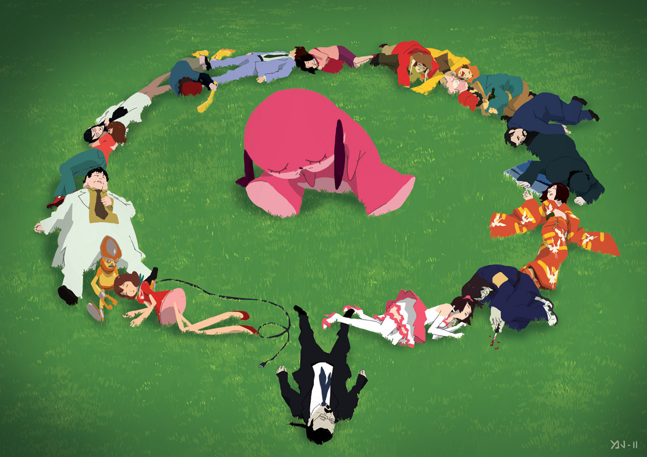 ca-tsuka:  Stills from “A Tribute to Satoshi Kon” french exhibition (online gallery).Satoshi