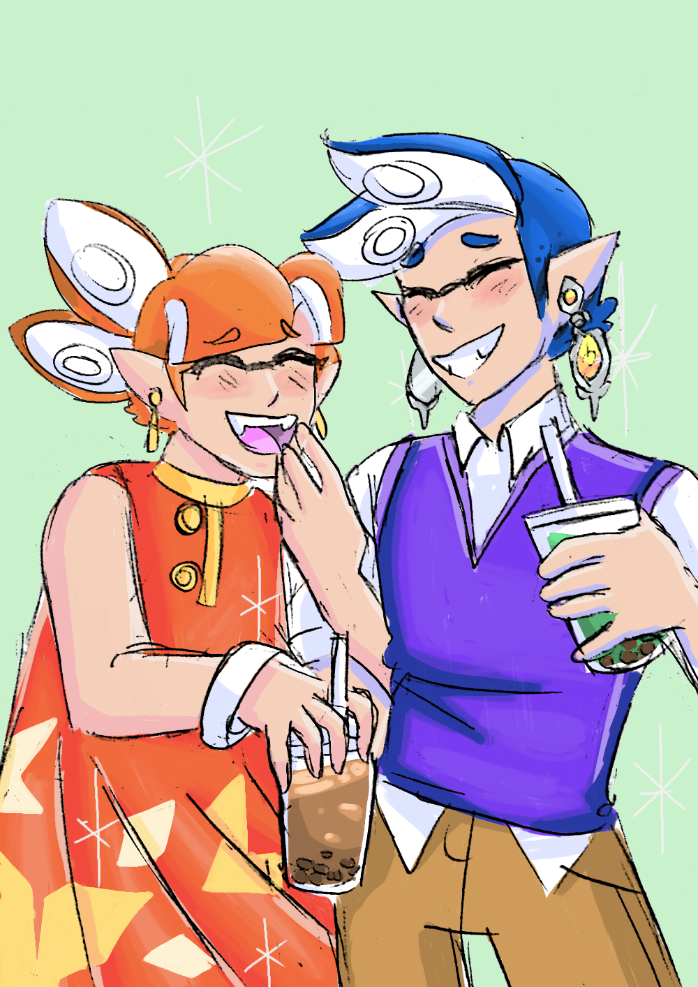 scribblehooves:  My older smash squiddos designs 💛 after all they’ve been through