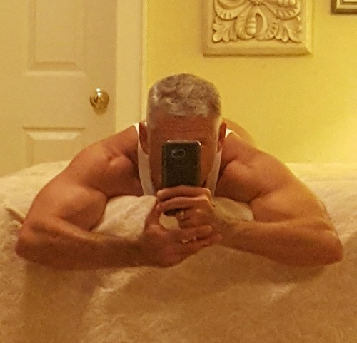 Showing Off His Arms