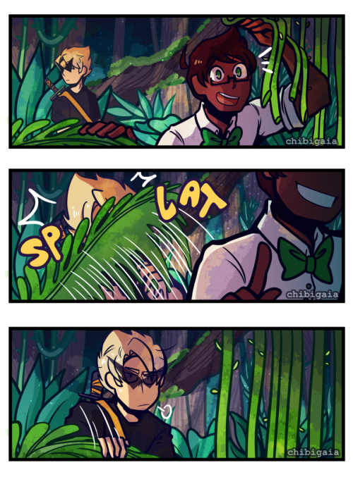 chibigaia-art: random comic test page without text or anything because I just wanted to practice a few things this is actually the first art of 2020 🤔 