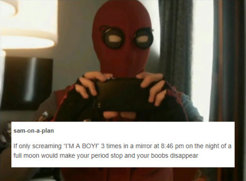 transpeterparkers:Trans Peter Parker + Text Posts (2/?)