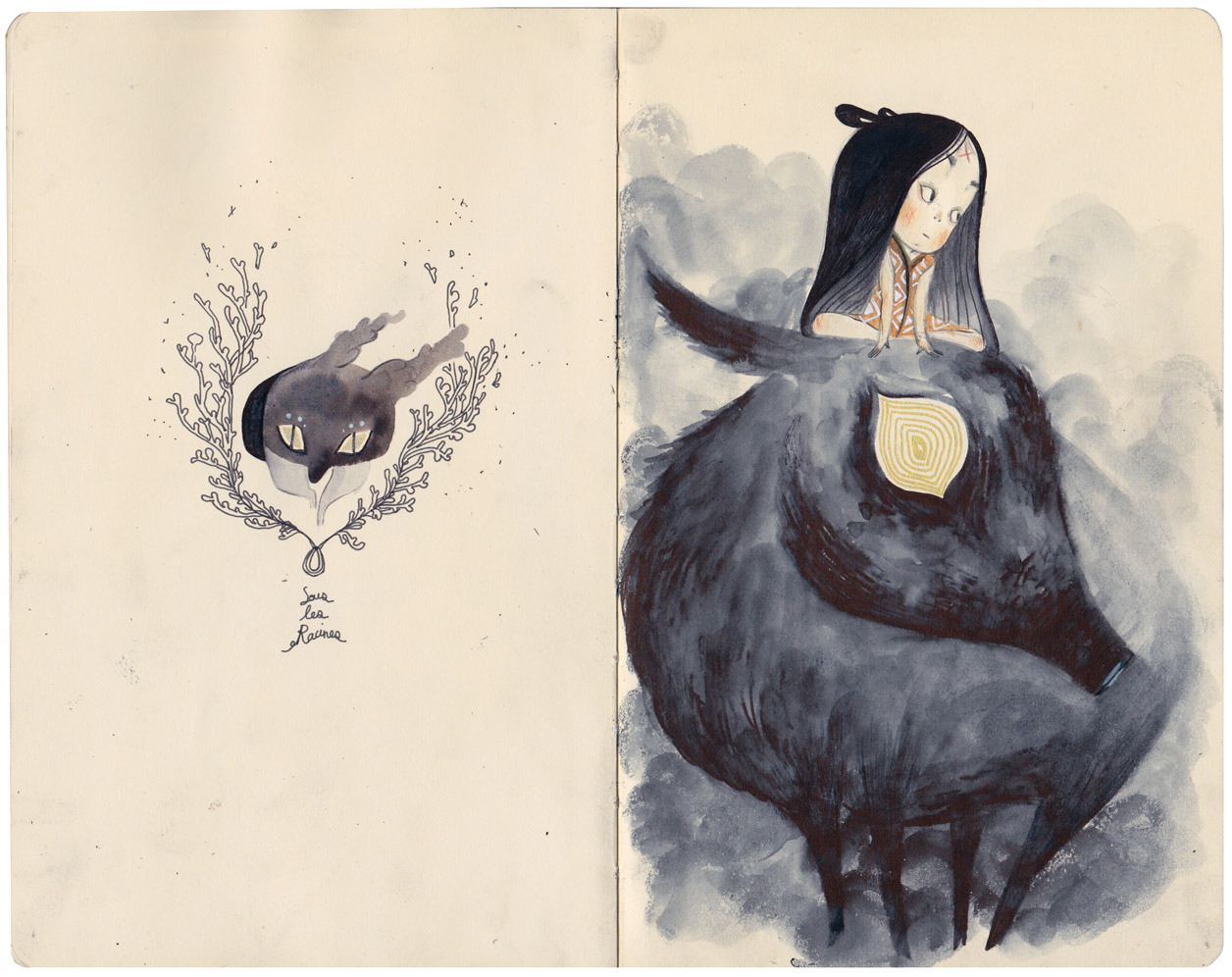 ssoja:  I started my third moleskine sketchbook a year ago, and well, these are all
