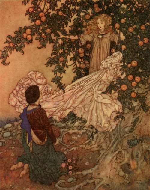 post-impressionisms:Hidden within the Depths, Edmund Dulac, from the series Garden of Paradise.