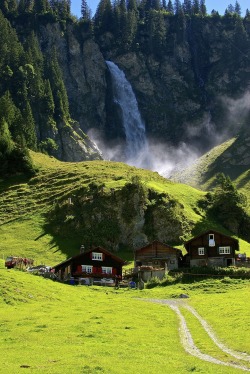 bluepueblo:  Waterfall, Klausenpass, Switzerland photo via lovefreely 