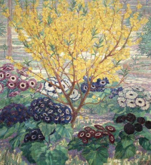 Primavera    -    Giovanni Guerrini   1921Italian  1887-1972Oil on canvas ,110 x 100 cm