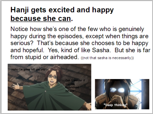 space-queer:  ask-petra-raawr:  skies-of-amethyst:    i’ve been waiting for THIS srsly   Hey bro this is nice but you’re misgendering Hanji