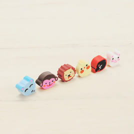 pinkune:Cute Rubber Violin Shape Eraser 