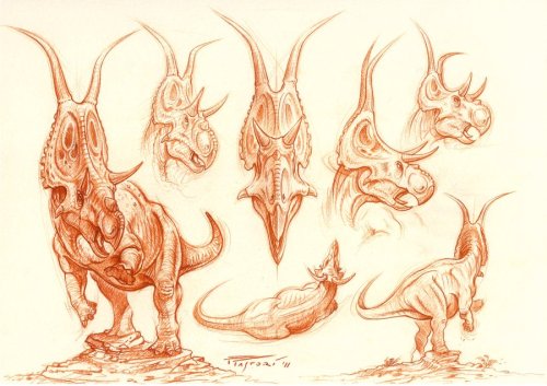 paleoillustration:Diabloceratops by Fabio Pastori