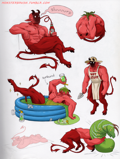 Part 2 of the faceless red devil. As you can see he has many hobbies. Gardening, sunbathing, wrestli