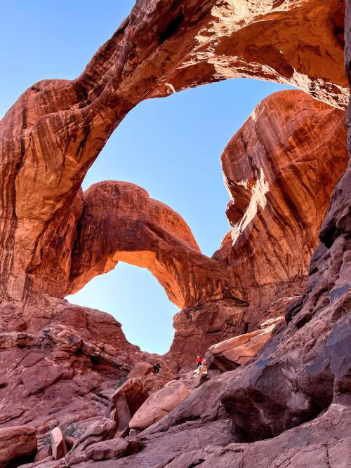 amazinglybeautifulphotography:  Double Arch, Utah. [3024 x 4032] [OC] - Author: rohanmen on reddit