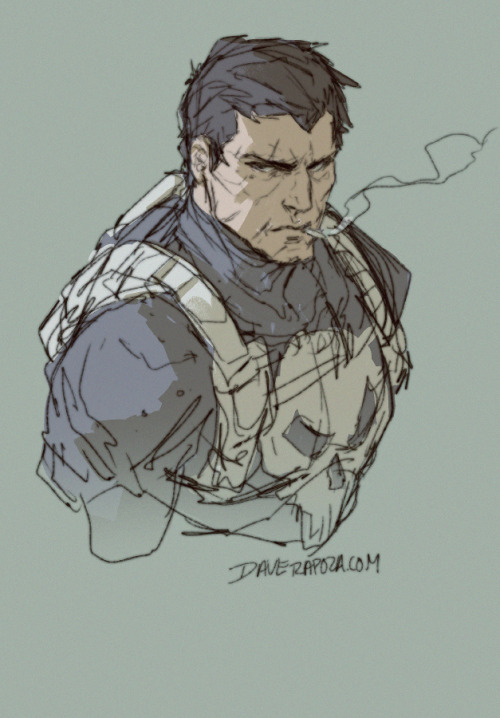 daverapoza: Quick Punisher Sketch DaveRapoza.com &lt;– Updated pretty often now &