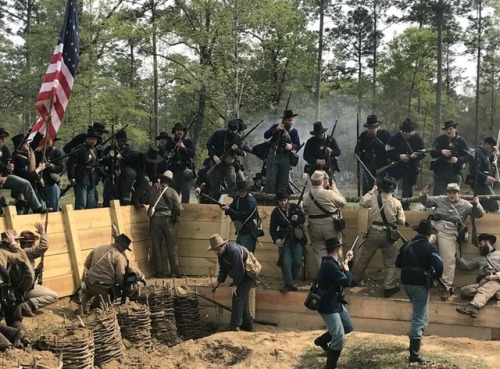 bantarleton:The 2019 reenactment of the battle of Fort Blakeley.