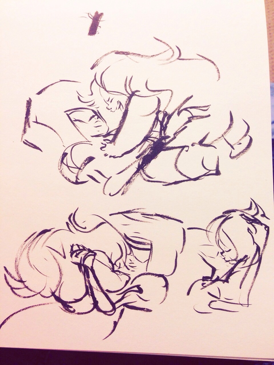 gemslashstashcache:  Here Gamethyst tag, I bring you brush doodles 