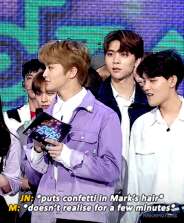 Johnny Putting Confetti In Mark’s Hair ♡