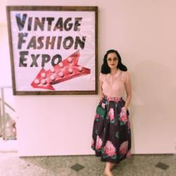 Ditavonteese:  @Vintageexpo This Afternoon!  (At Vintage Fashion Expo)
