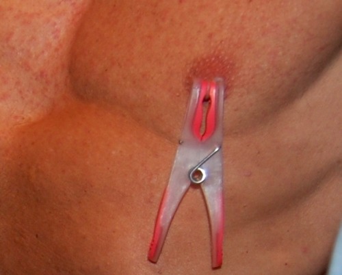 Let’s work out a scientific test. I will keep my squeezed nipples clamped like this for a full working day.