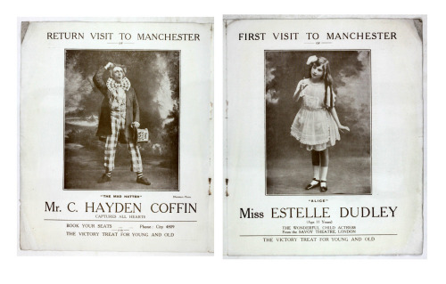 Alice in Wonderland - theatre programmepost WWI production, December 1918 Manchester Gaiety TheatreR