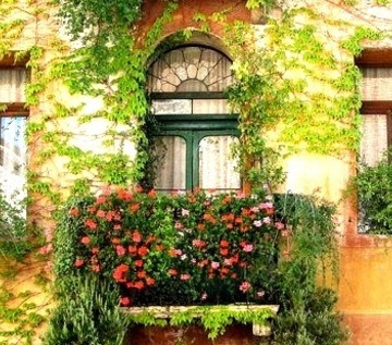 Balcony, Marostica, Italy