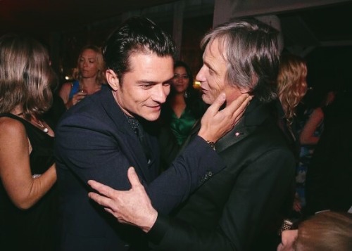l-o-t-r:Cast Reunion: Orlando Bloom & Viggo Mortensen greet each other at Cannes Film Festival (