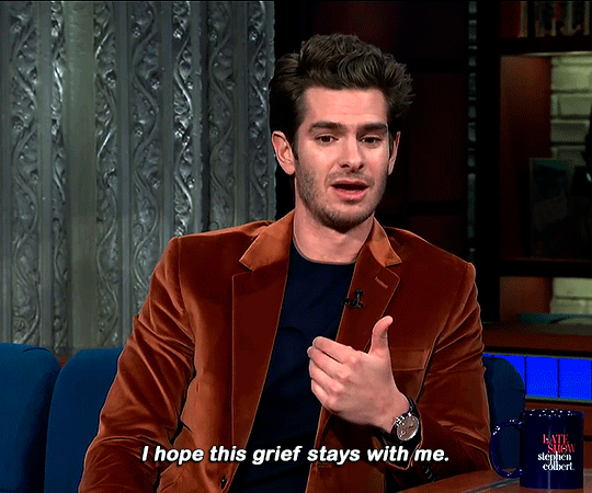 Andrew Garfield expressing his love for his mother