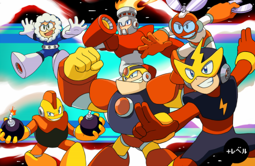 Mega Man 1 And Mega Man 2 Robot Masters!