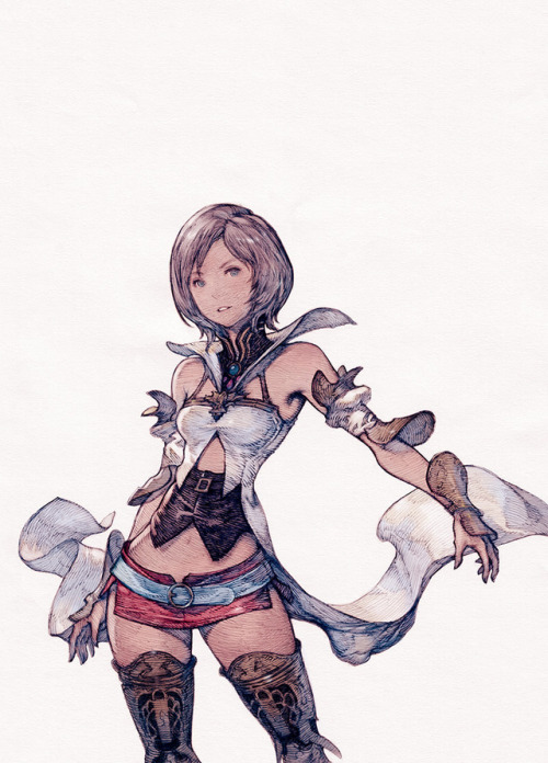 videogamesdensetsu: Ashe from Final Fantasy XII by Akihiko Yoshida / 吉田明彦. Cover art for the new iss