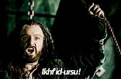 thorinofdurinsfolk:Thorin + Khuzdul