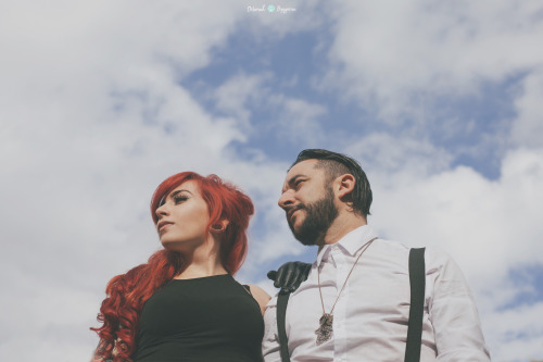 hellyesdianevulpine:  Classy mafia  Models: Diane Vulpine and Tommy AntoniniPh: Deborah Brugnera 