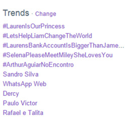 dukae:  #LaurenisOurprincess is the number