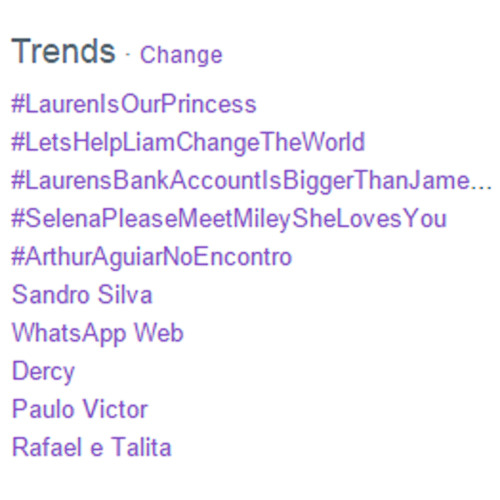 dukae:  #LaurenisOurprincess is the number 1 trend on twitter 