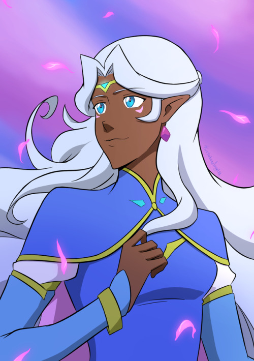 forsakenangel88-art: I’m rewatching Voltron and had the urge to draw Allura in her princess dr