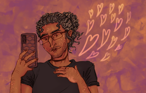 you know what? jon deserves to feel cute, too [ID: image 1 - digital illustration of jonathan sims f