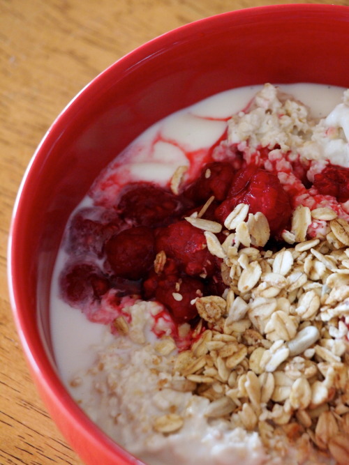 My last bowl of bircher muesli before going dairy, sugar and bread free for 6 weeks.