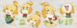 xopachi:  brendancorris:  Meant to post these here weeks ago but forgot.   Never played Animal Crossing, but Isabelle’s too adorable not to draw. Although I know nothing about Animal Crossing, from what I can gather, she’s from “New Leaf”, and