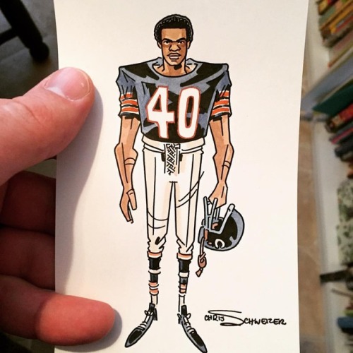 Here’s a #GaleSayers commission for one of my Patreon backers. #ChicagoBears