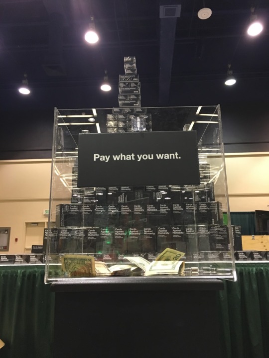 cah:  A few weeks ago, we exhibited at Emerald City Comicon. Typically when we attend conventions, we try to create some spectacle that captures people’s attention and sells games. Like the time we brought a marching band to PAX Australia. At ECCC,