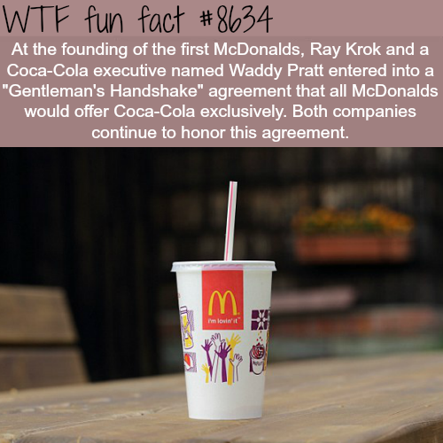 Porn wtf-fun-factss:McDonalds and Coca-Cola contract photos