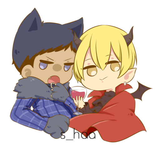 s-haa:  spooky basket boys based on the official art!