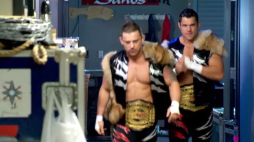 skyjane85:  The Wolves(Davey Richards & Eddie Edwards) headed to the ring (taken from Spike Tv’s website..credit goes to them for the video) gradosgirl ishipmcnozzo 