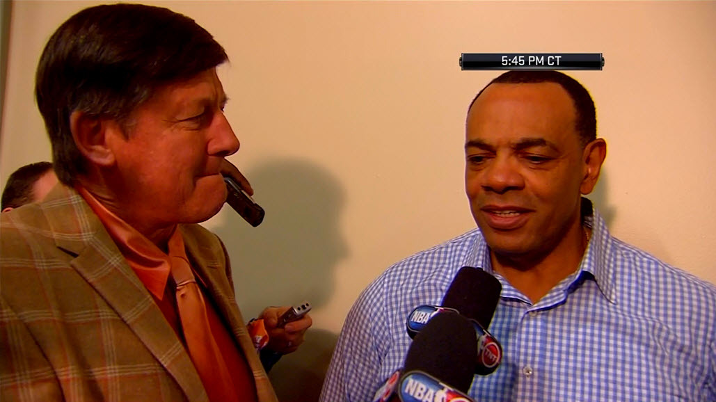 1/31/2013 - Grizzlies @ Thunder
Craig Sager pre-game interview w/Grizzlies coach, Lionel Hollins