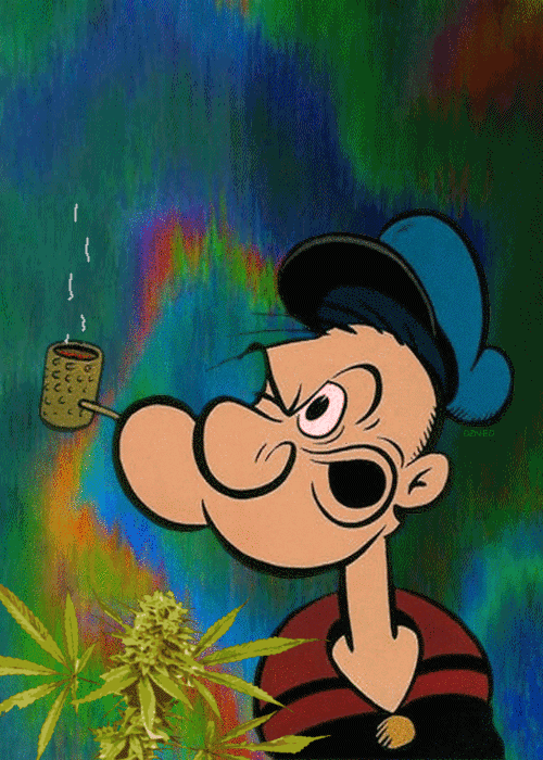 Cartoon Smoking A Blunt GIFs