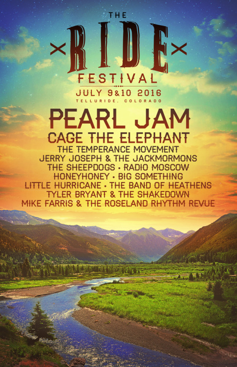 COLORADO! Cage The Elephant are headlining The Ride Festival in Telluride on July 10th. For more det