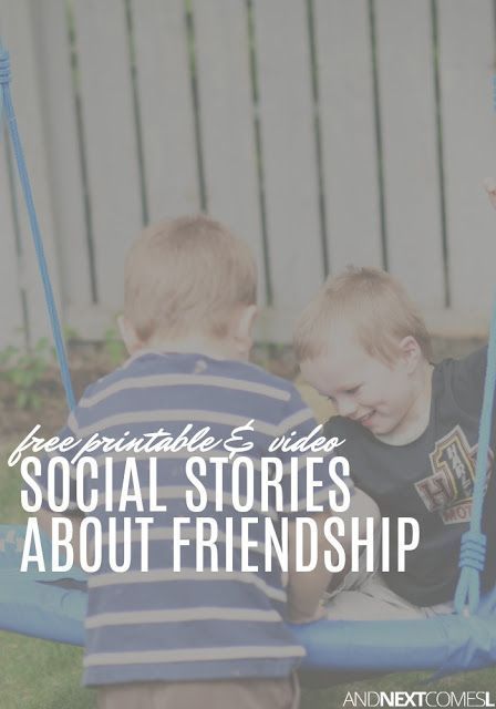 Free Social Stories Printables About Making 