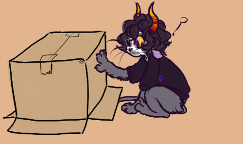 ldefix:  Karkat doesn’t like publicly showing his affection, so he finds ways around it 