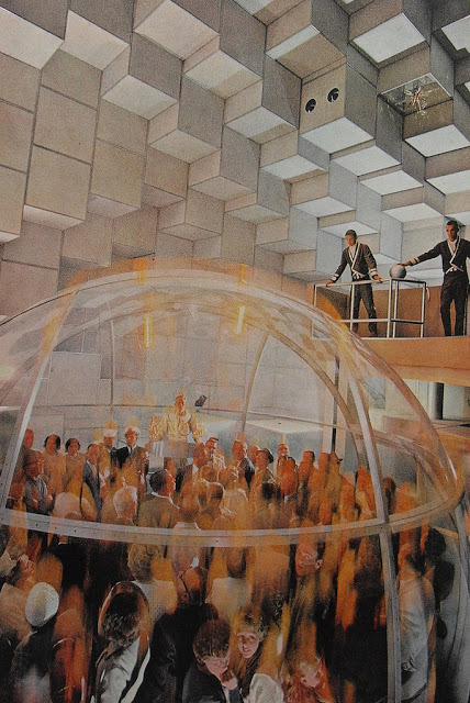 “Now you will all die!  Mwa ha ha!” Futuristic Gyroscope in the Centerhouse Pavilion at the Seattle Worlds Fair, 1962