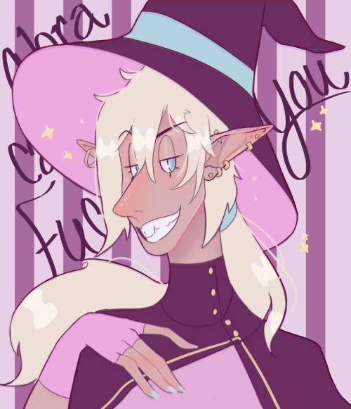 lavendears:America’s Most Beloved Wizard[image: an illustration of Taako from the chest up. Ta